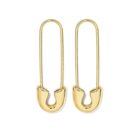 SUGAR FIX "SAFETY PIN" THREADER EARRINGS NEW!!! - Picture 1 of 11